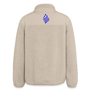 Drapeau de la Grèce - Veste sherpa unisexe coupe décontractée Stanley/Stella - beige - Dos