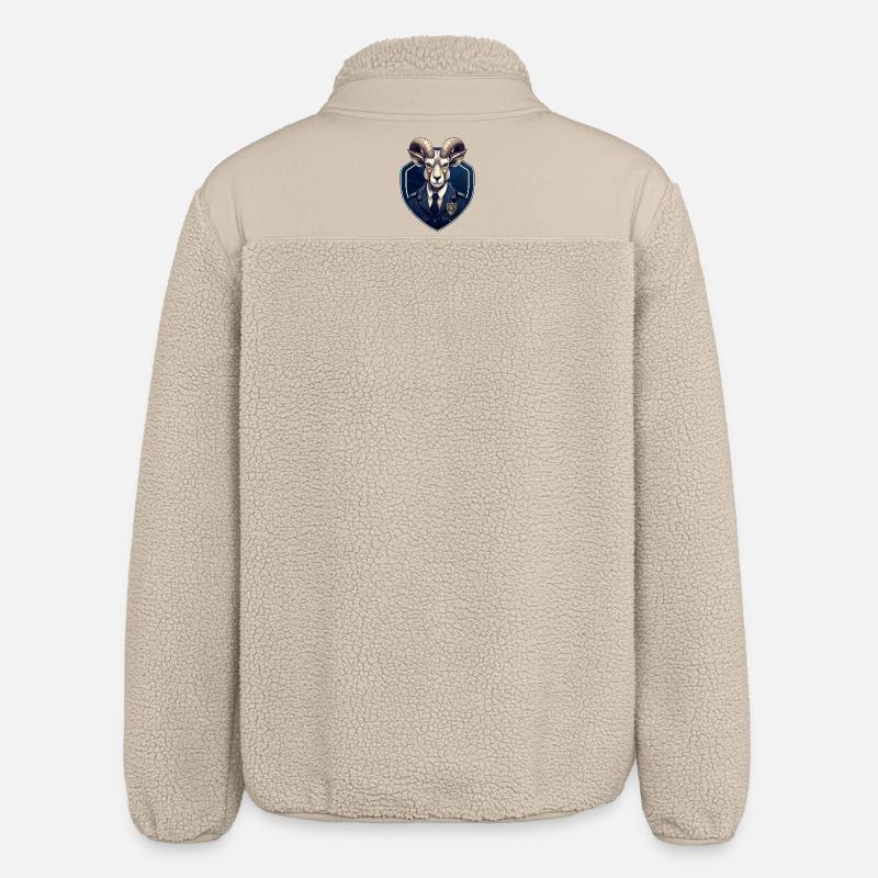 Polizei Steinbock - Relaxed Fit Unisex Sherpajacke von Stanley/Stella - Beige