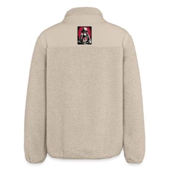 Monkey DJ - Relaxed Fit Unisex Sherpa Jacket by Stanley/Stella - beige - Back