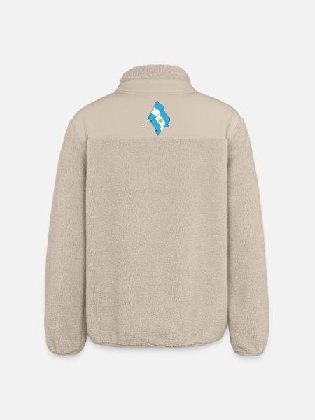 Drapeau de l’Argentine - Veste sherpa unisexe coupe décontractée Stanley/Stella - beige