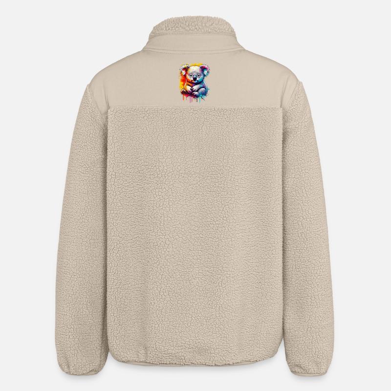 Koala - Relaxed Fit Unisex Sherpa Jacket by Stanley/Stella - beige
