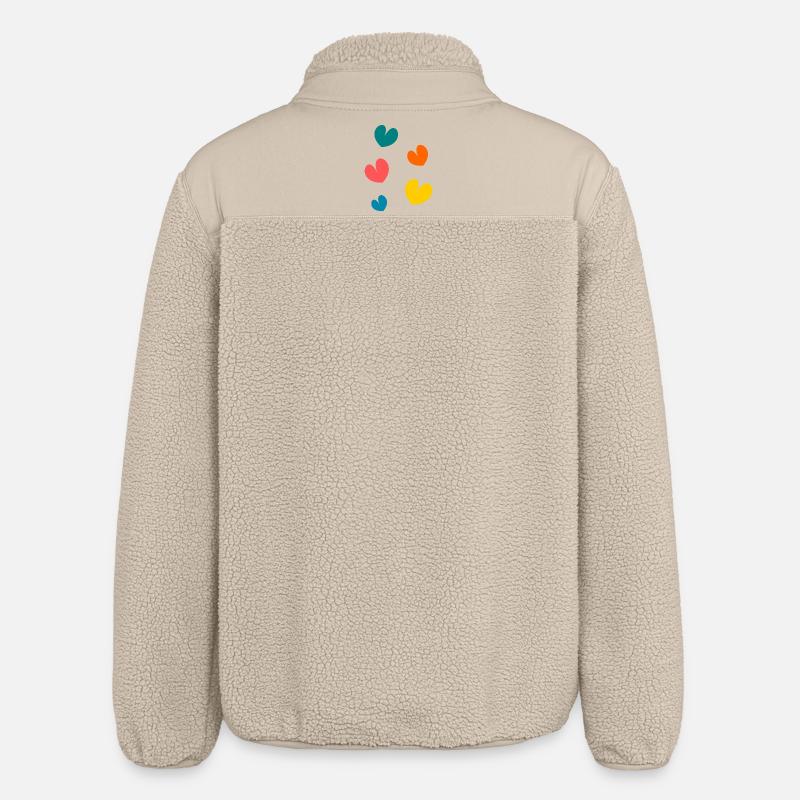 MERCI. MAÎTRESSE. MAÎTRE. MERCI MAÎTRESSE - Veste sherpa unisexe coupe décontractée Stanley/Stella - beige