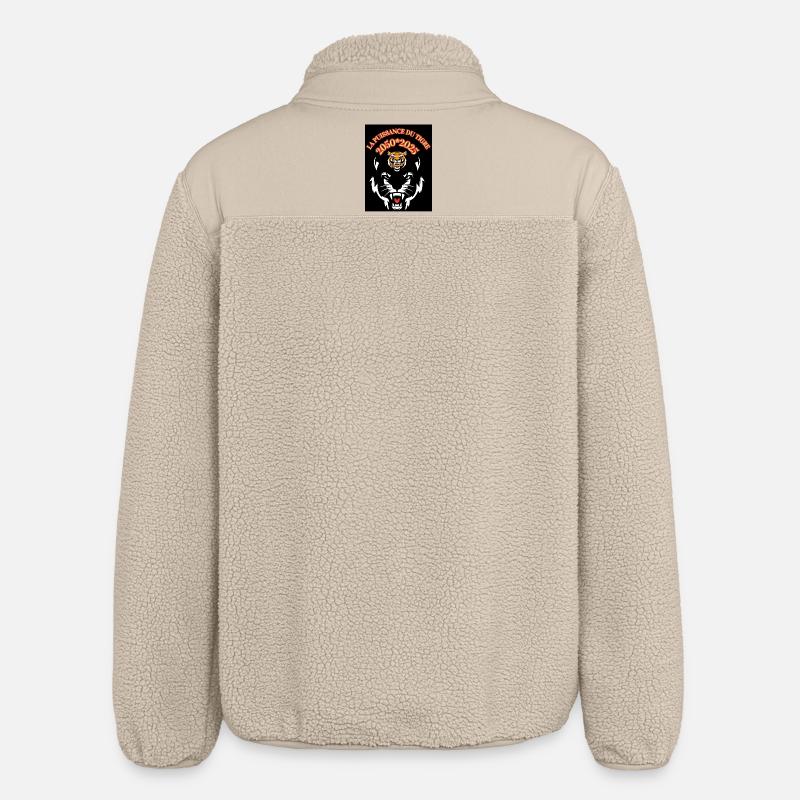 Tiger power - Relaxed Fit Unisex Sherpa Jacket by Stanley/Stella - beige