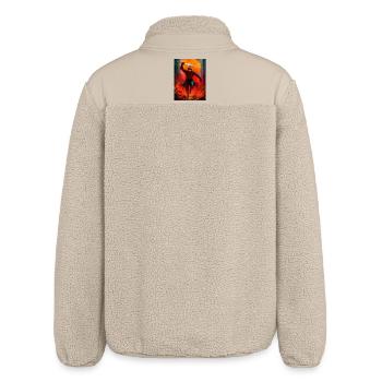 Ninja fougueux au combat - Veste sherpa unisexe coupe décontractée Stanley/Stella - beige - Dos