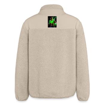 Powerful Lightning Suit - Relaxed Fit Unisex Sherpa Jacket by Stanley/Stella - beige - Back