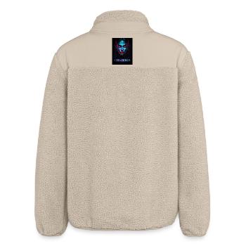 Nemesis – Cyber Face des Ténèbres - Veste sherpa unisexe coupe décontractée Stanley/Stella - beige - Dos