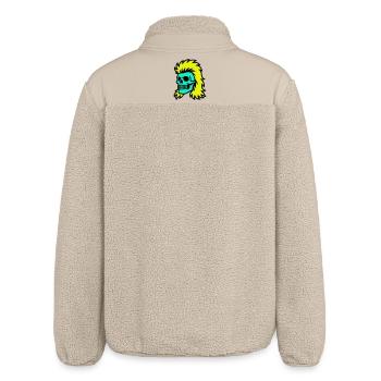Vokuhila Skull - Relaxed Fit Unisex Sherpajacke von Stanley/Stella - Beige - Hinten