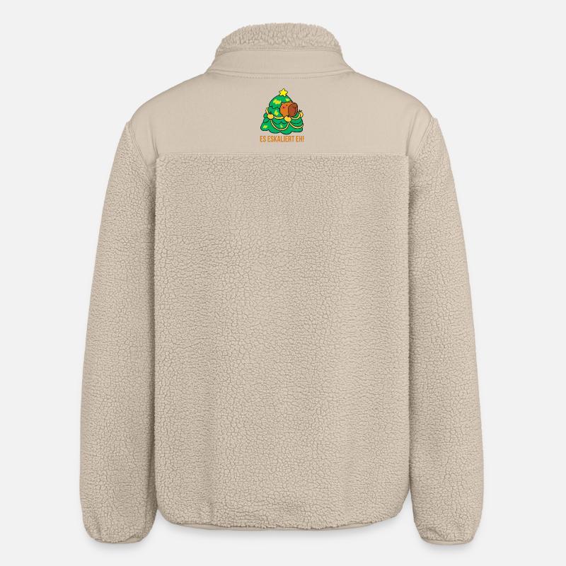 Es eskaliert eh! - Relaxed Fit Unisex Sherpajacke von Stanley/Stella - Beige