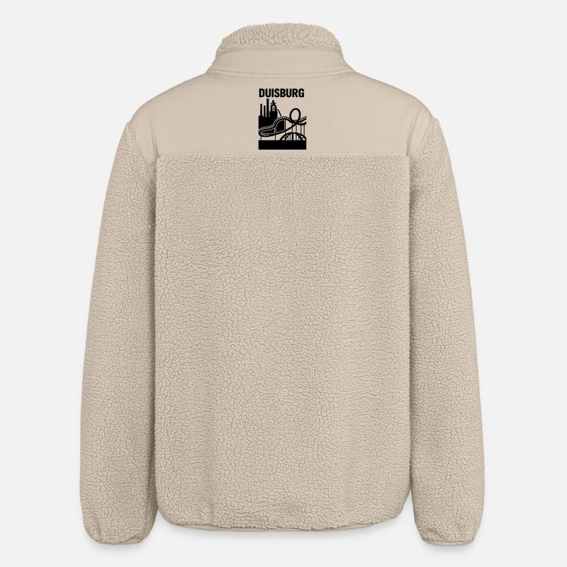 Monument de Duisbourg - Veste sherpa unisexe coupe décontractée Stanley/Stella - beige