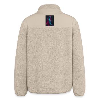 Samurai im Schatten - Relaxed Fit Unisex Sherpajacke von Stanley/Stella - Beige - Hinten