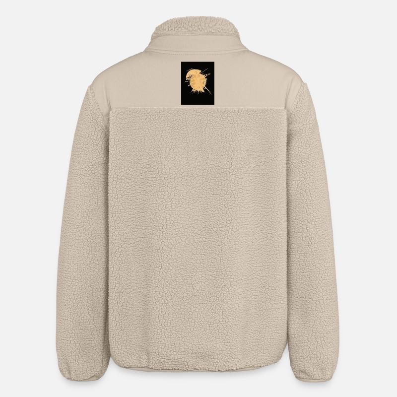 Samurai-Pferdespritzer Schwarz - Relaxed Fit Unisex Sherpajacke von Stanley/Stella - Beige