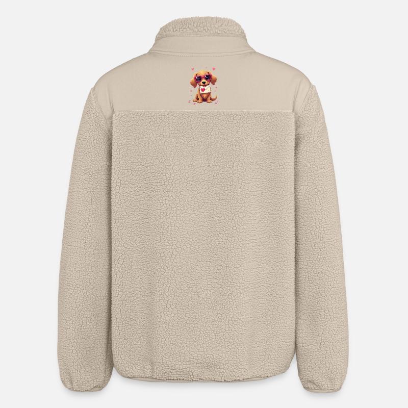 Dackel teckel teckel tekel - Veste sherpa unisexe coupe décontractée Stanley/Stella - beige