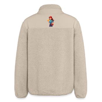 Postwoman / Postwoman - Relaxed Fit Unisex Sherpa Jacket by Stanley/Stella - beige - Back