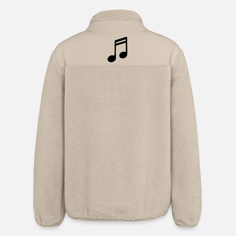 Musik Note Musiknote schwarz - Relaxed Fit Unisex Sherpajacke von Stanley/Stella - Beige