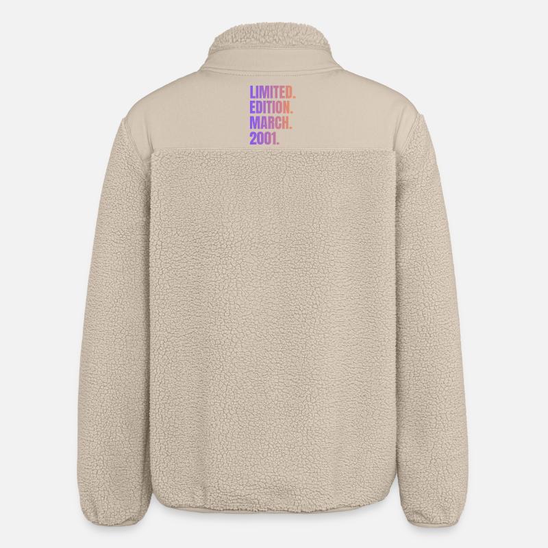 Édition Limitée Mars 2001 - Veste sherpa unisexe coupe décontractée Stanley/Stella - beige