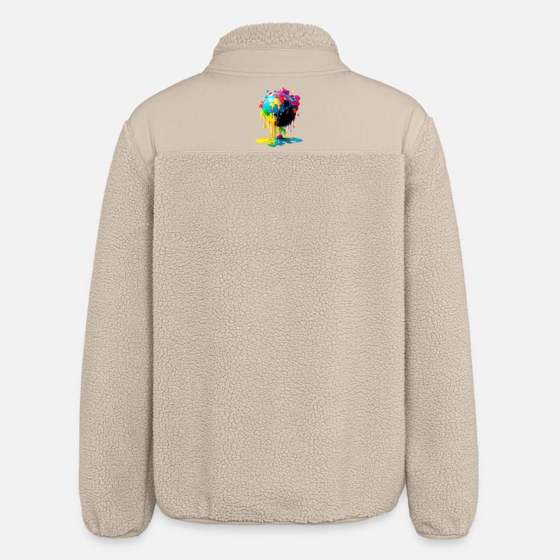 Globe - Terre - Globe - Veste sherpa unisexe coupe décontractée Stanley/Stella - beige