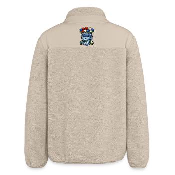 Tulipes vase et moulin à vent de Delft - Veste sherpa unisexe coupe décontractée Stanley/Stella - beige - Dos