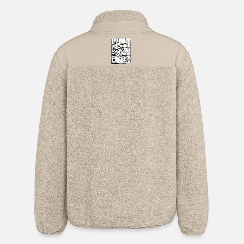 Built Fix It Build It Repeat - Relaxed Fit Unisex Sherpajacke von Stanley/Stella - Beige