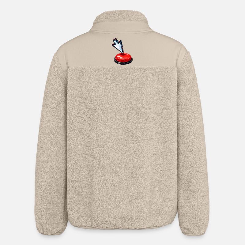 Bouton flèche vers le bas - Veste sherpa unisexe coupe décontractée Stanley/Stella - beige