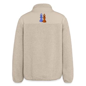 schach sport figuren - Relaxed Fit Unisex Sherpajacke von Stanley/Stella - Beige - Hinten