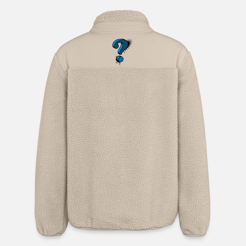 Fragezeichen Graffiti - Relaxed Fit Unisex Sherpajacke von Stanley/Stella - Beige