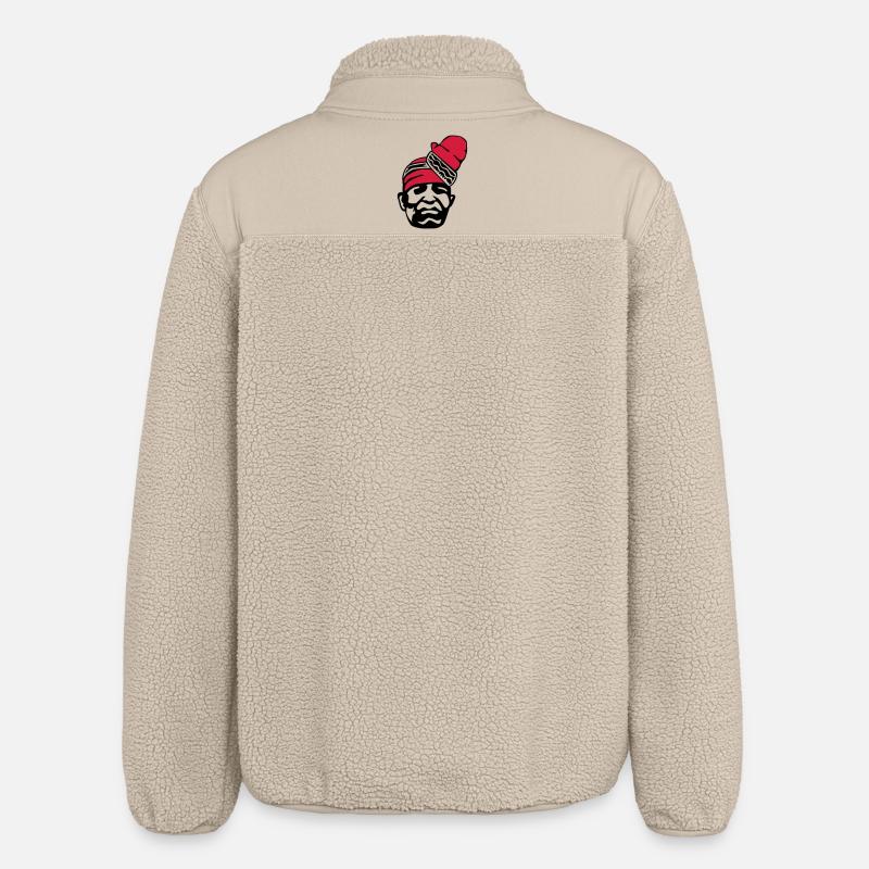 Alifuru Gesicht - Relaxed Fit Unisex Sherpajacke von Stanley/Stella - Beige