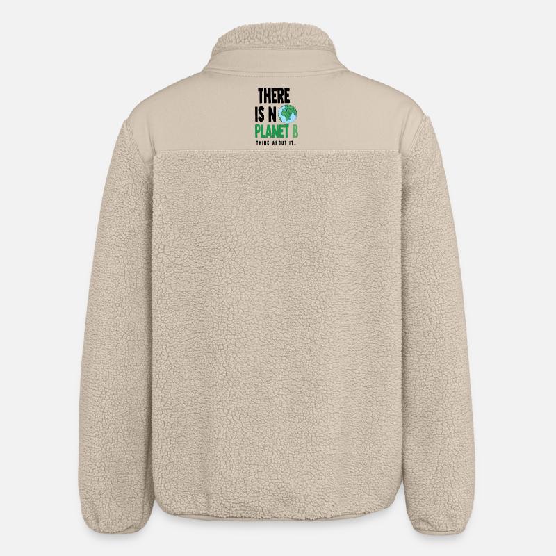Planet B (black) - Relaxed Fit Unisex Sherpajacke von Stanley/Stella - Beige