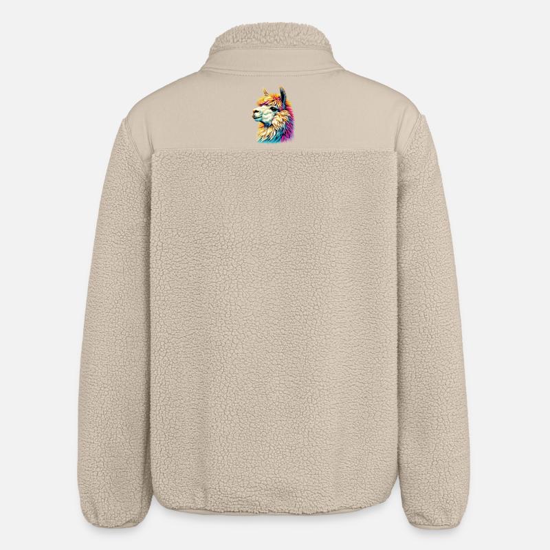 Alpaca - Relaxed Fit Unisex Sherpa Jacket by Stanley/Stella - beige
