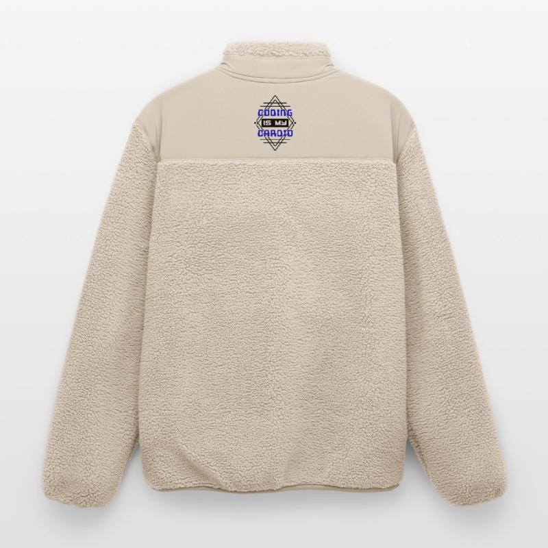 Cooler Spruch Developer Coden Programmierer Code Relaxed Fit Unisex Sherpajacke von Stanley/Stella