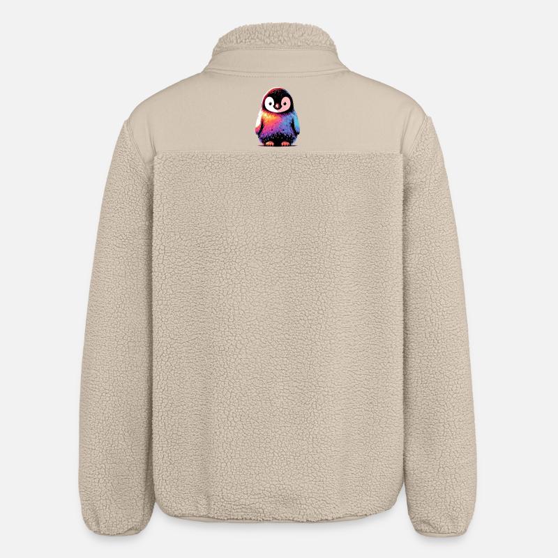 Pingouin - Veste sherpa unisexe coupe décontractée Stanley/Stella - beige