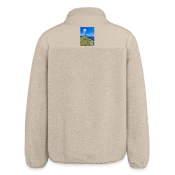 Rocher de la Balme in the Vercors - Relaxed Fit Unisex Sherpa Jacket by Stanley/Stella - beige - Back