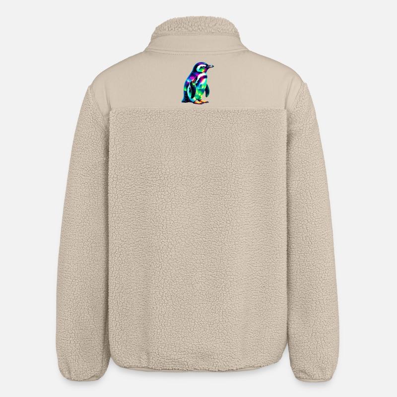Pingouin - Veste sherpa unisexe coupe décontractée Stanley/Stella - beige
