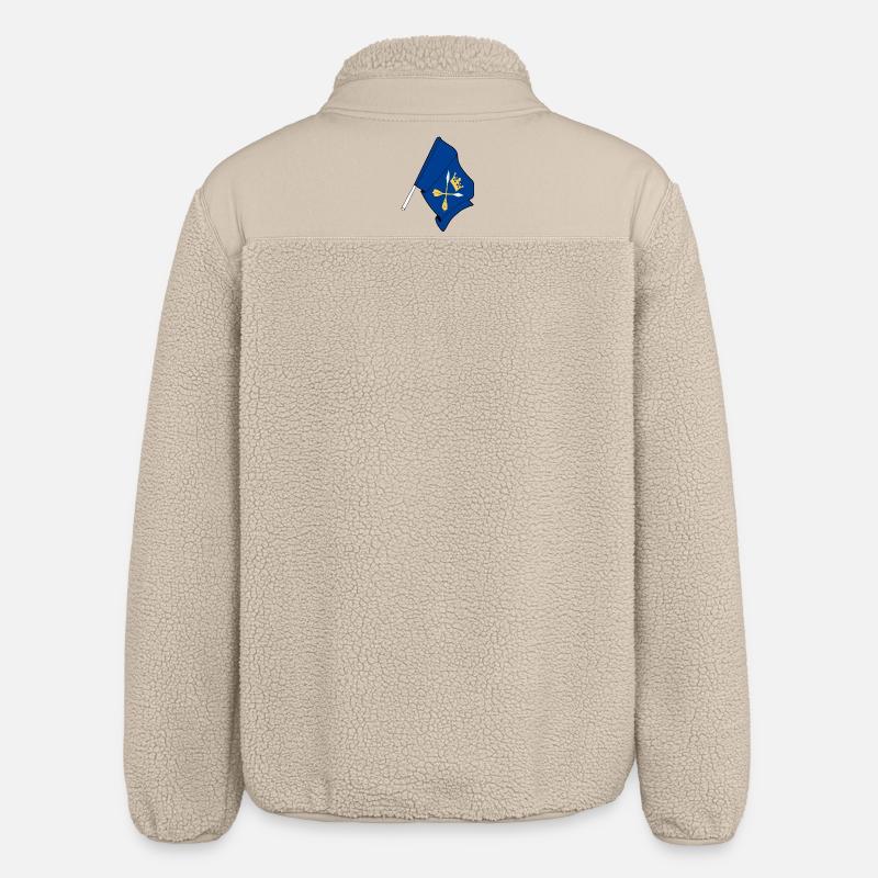 Dalécarlie, Suède – Drapeau du Cœur - Veste sherpa unisexe coupe décontractée Stanley/Stella - beige