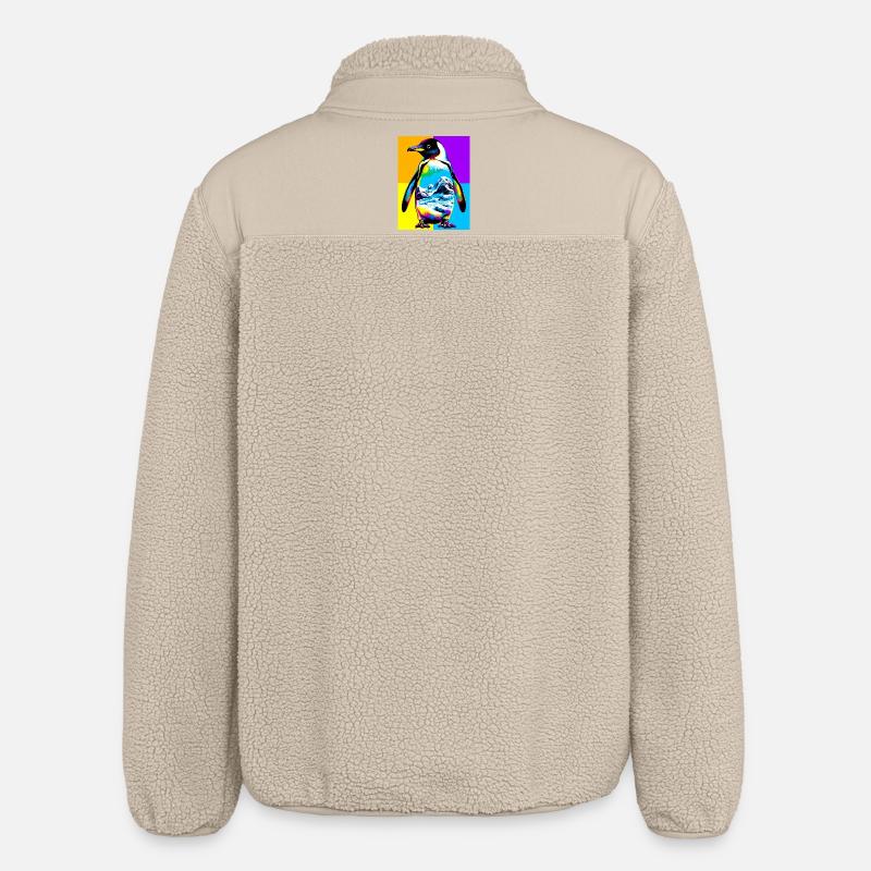 Pinguin - Relaxed Fit Unisex Sherpajacke von Stanley/Stella - Beige