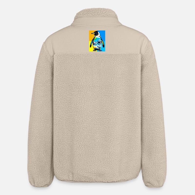 pingouin - Veste sherpa unisexe coupe décontractée Stanley/Stella - beige