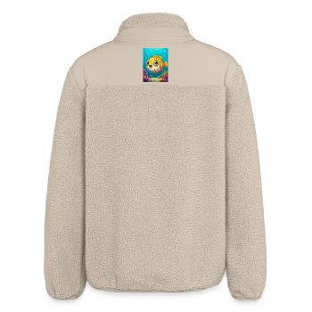Kugelfisch – giftiger Fisch im tropischen Korallenriff - Relaxed Fit Unisex Sherpajacke von Stanley/Stella - Beige - Hinten
