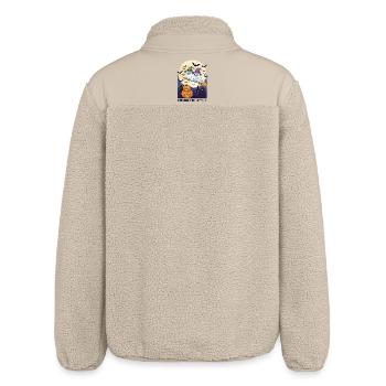 Moon Magic & Midnight Mischef - Relaxed Fit Unisex Sherpajacke von Stanley/Stella - Beige - Hinten