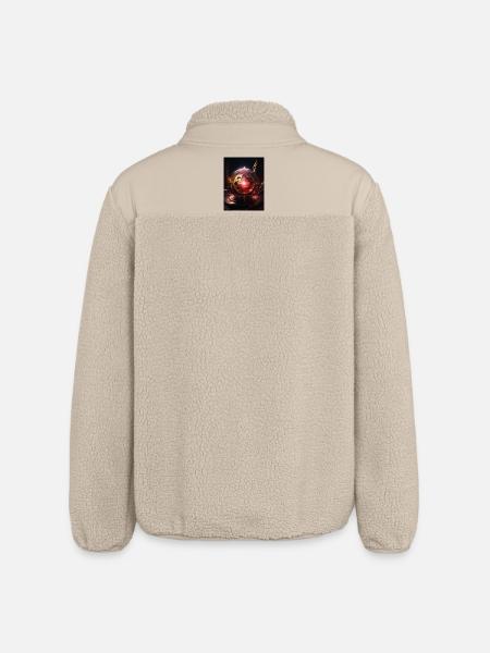 Wurzelchakra – Muladhara: Feuer der Erde - Relaxed Fit Unisex Sherpajacke von Stanley/Stella - Beige