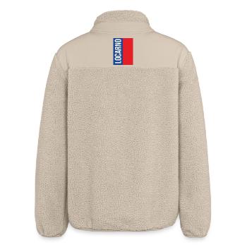 Traditionelles Tessiner Souvenir - Relaxed Fit Unisex Sherpajacke von Stanley/Stella - Beige - Hinten