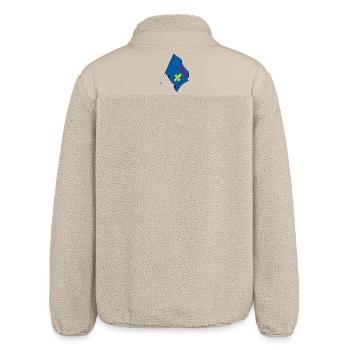 Provence-Flagge - Relaxed Fit Unisex Sherpajacke von Stanley/Stella - Beige - Hinten