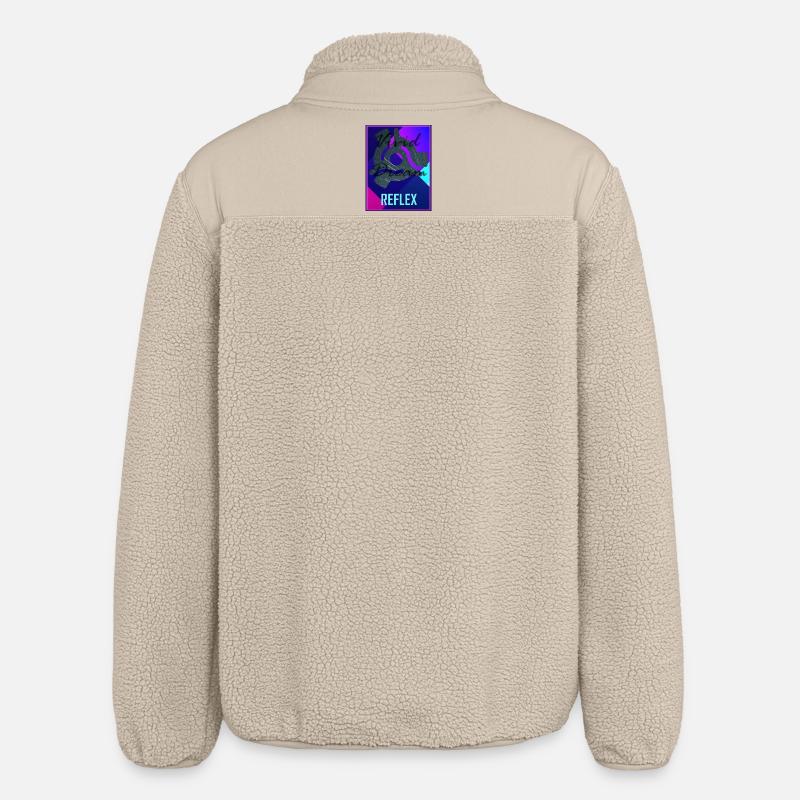 Reflex von Vivid Dream - Relaxed Fit Unisex Sherpajacke von Stanley/Stella - Beige