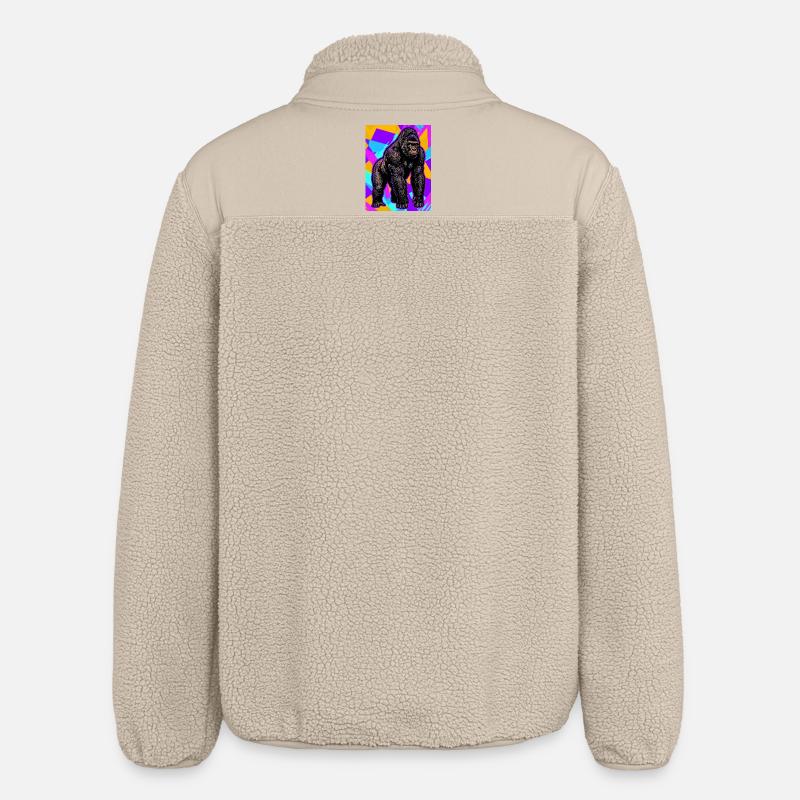 Gorilla - Relaxed Fit Unisex Sherpajacke von Stanley/Stella - Beige