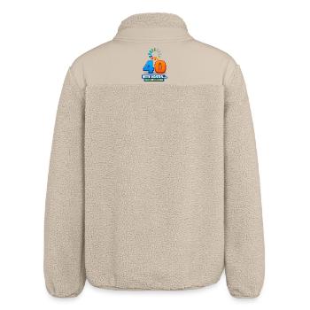40 Jahre: Gelenke laden - Relaxed Fit Unisex Sherpajacke von Stanley/Stella - Beige - Hinten