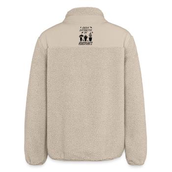 Easily distracted by houseplants - Relaxed Fit Unisex Sherpa Jacket by Stanley/Stella - beige - Back