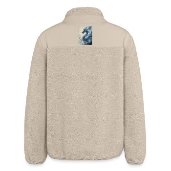 The Starry Night: Blue Dragon – Aether - Relaxed Fit Unisex Sherpa Jacket by Stanley/Stella - beige - Back