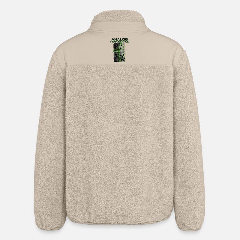 Analog Renaissance Cyberpunk - Relaxed Fit Unisex Sherpajacke von Stanley/Stella - Beige
