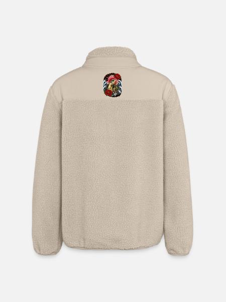 Schildkröte im japanischen Irezumi Stil - Relaxed Fit Unisex Sherpajacke von Stanley/Stella - Beige