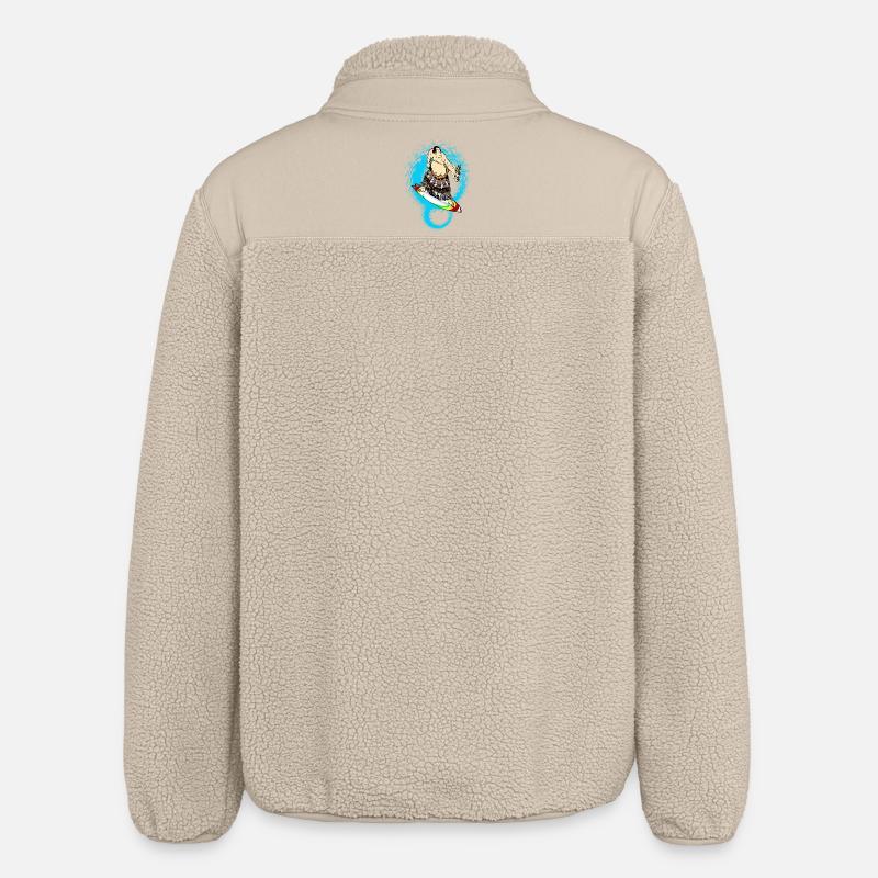 Surfeur de sumo - Veste sherpa unisexe coupe décontractée Stanley/Stella - beige
