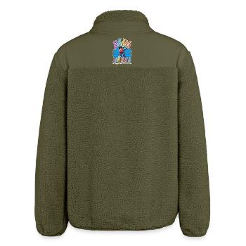 6. Geburtstag Kinder Fußball - Relaxed Fit Unisex Sherpajacke von Stanley/Stella - Khaki - Hinten