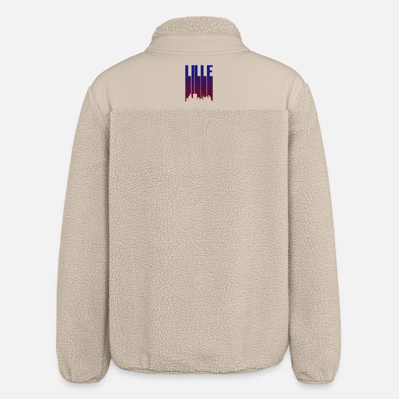 Lille Skyline Gradient - Relaxed Fit Unisex Sherpajacke von Stanley/Stella - Beige